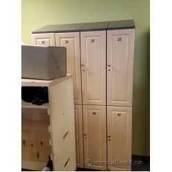 2 Door, Single Bank Lockers, 12x18x72" with Locks